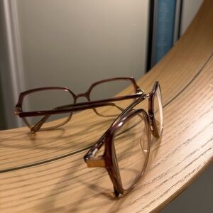 Bourgeois Oversized Square Eyeglasses | Brown Acetate Frames 55-18-135